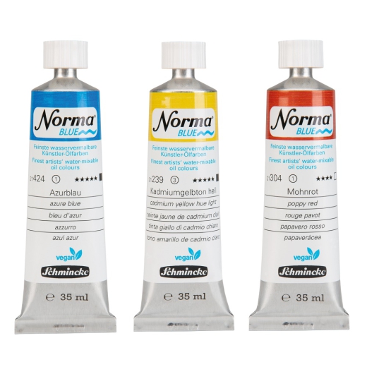 Schmincke norma blue water-based oil paints 35 ml