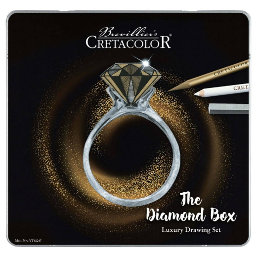 Cretacolor Diamantbox Zeichnungsset 15 Elemente