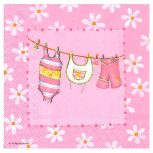 Decoupage napkin ambiente 14-13304965 baby pink