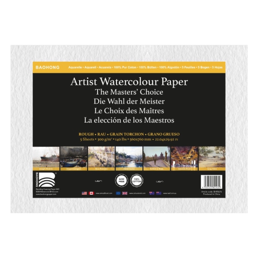 Baohong masters choice watercolor paper coarse 300g