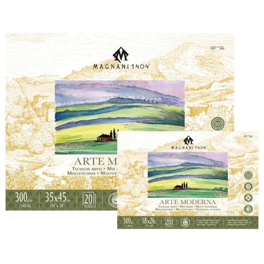 Magnani 1404 arte moderna block mix media 20 sheets 300g