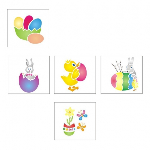 Easter templates - Easter eggs, bunnys, chickens