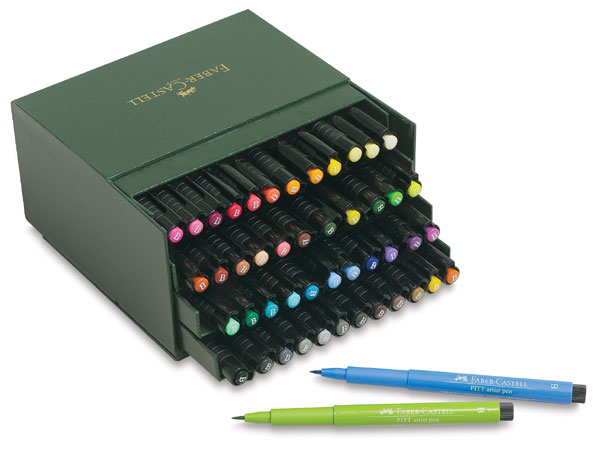 Faber-Castell set of 48 PITT Artist Pen Brush pens