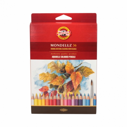 Koh-i-noor mondeluz set of 36 watercolors pencils carton pack