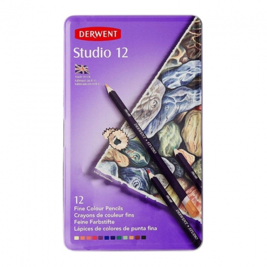 Derwent studio set of 12 studio crayons