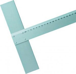 Aluminum ruler with stop