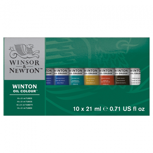 Winsor&Newton winton set of oil paints - starter set 10x21ml