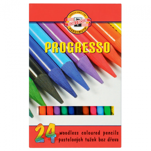 Treeless pastel Crayons Koh-i-Noor Progresso 12 pieces