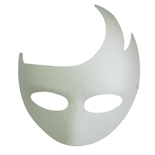 Maska z paper mache z gumką-cezar