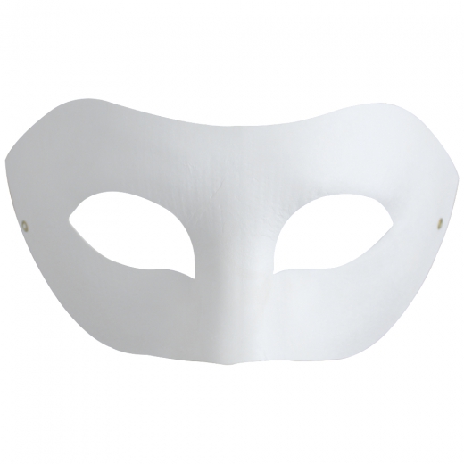 Maska z paper mache z gumką - Zorro