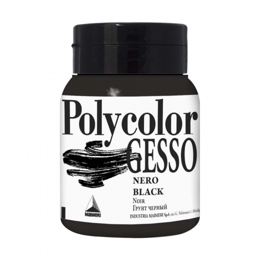 Maimeri polycolor czarne gesso 500ml