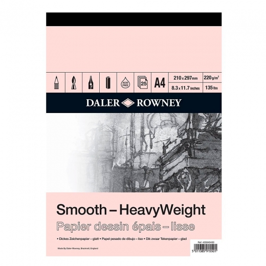 Blok Daler Rowney smooth heavy weight rysunkowy 220g 25ark