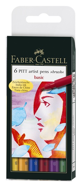 Faber-Castell pitt basic set of 6 markers