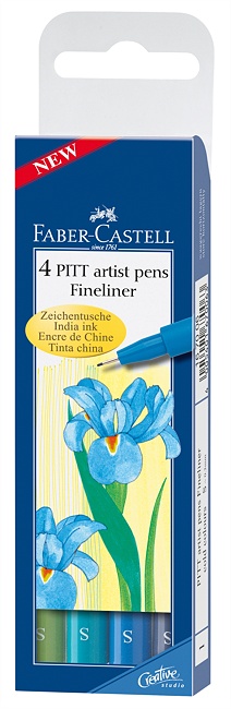 Faber-Castell pitt fineliner cold set of 4 fineliners