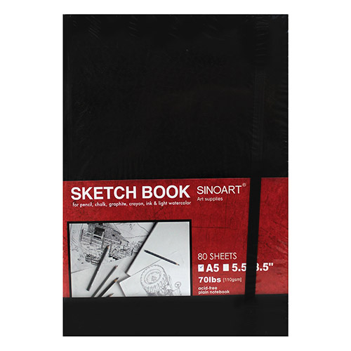 Szkicownik Sinoart sketchbook w twardej oprawie 110g 80ark