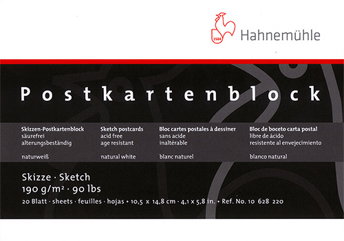 Szkicownik Hahnemuhle postkarten block A6 190g 20 akruszy