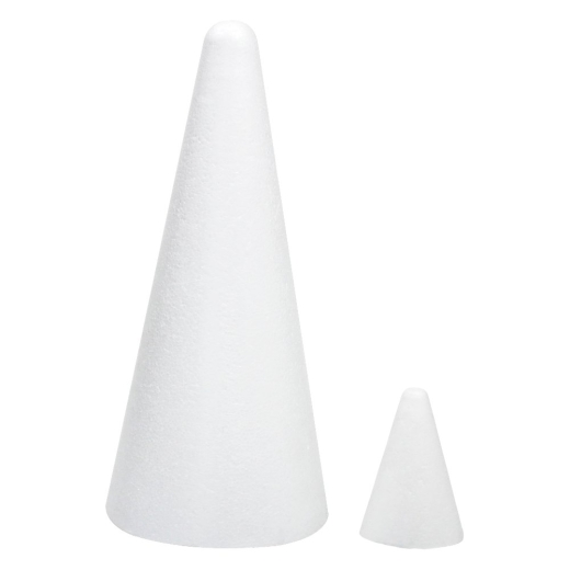 Cone of polystyrene