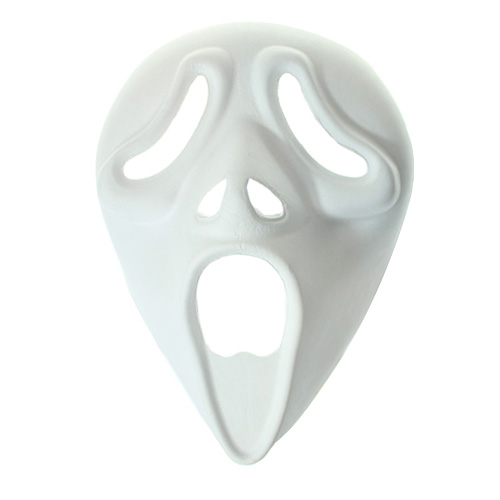 Maska z paper mache z gumką - Krzyk