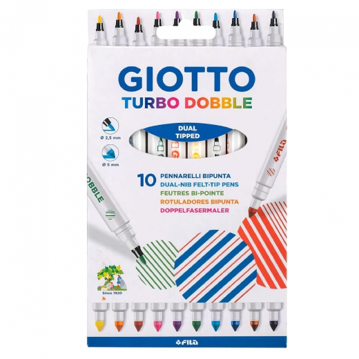 Giotto turbo dobble zestaw 10 pisaków