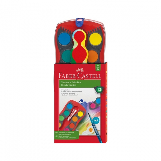 Faber-Castell connector zestaw akwareli w kasecie 12 kolorów