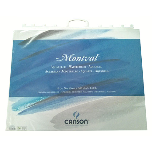 Canson montval watercolor paper 50x65cm folder 300g 10 sheets