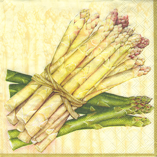 Decoupage Napkin Ambiente 8-13301887 bound asparagus