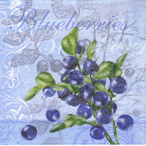 Serwetka do decoupage Ambiente 26-13308055 blueberries