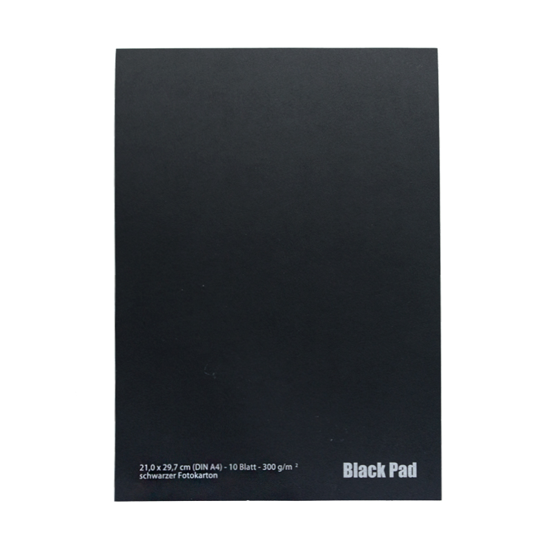Blok AMI black pad z czarnymi kartkami 300g 10ark A4