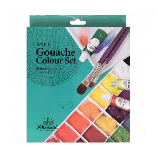 Phoenix set of gouache 24 colours