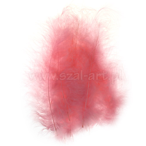 Decorative feather 12cm pink