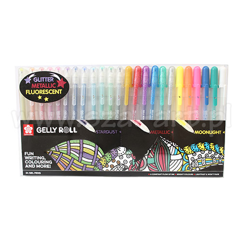 Set of 24 gel pens Gelly Roll Mix