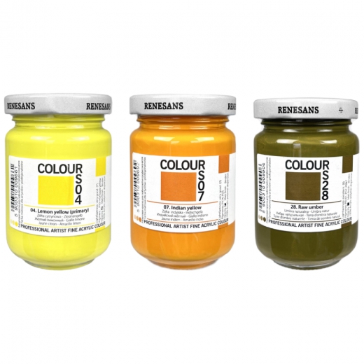 Renesans colours acrylic paints jar 110 ml
