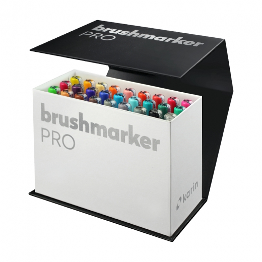 Karin brushmarker pro zestaw 26 markerów minibox