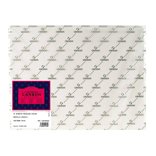 Canson heritage satin watercolor paper  56x76cm 300g 10sheets
