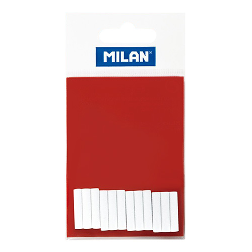 Milan zestaw 12 białych wkładów do gumki elektrycznej