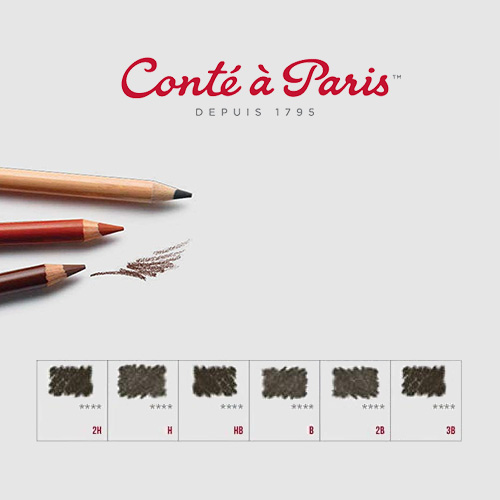 Conte a Paris carbone charcoal in a crayon