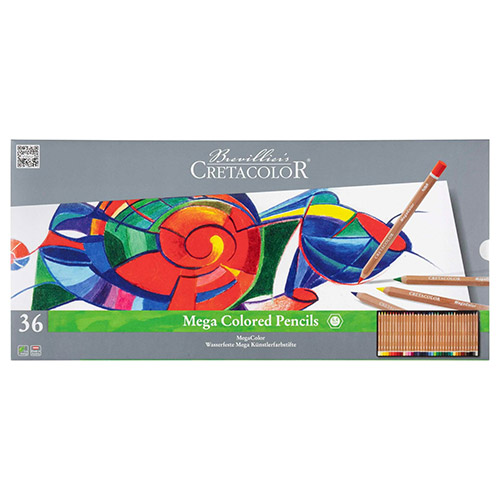 Cretacolor mega colored set of 36 crayons