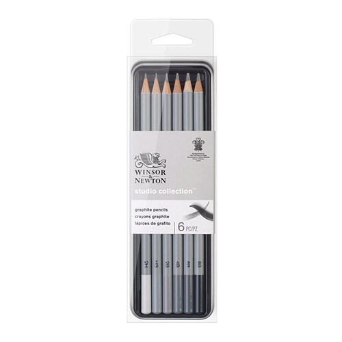 Winsor & Newton studio collection set of 6 graphite pencils