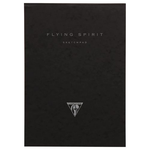 Sketchbook Clairefontaine flying spirit black 90g