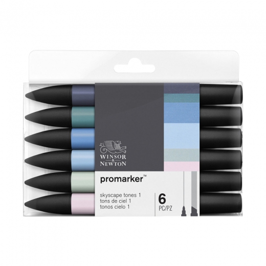 Winsor&Newton promarker skyscape tones set of 6 colors