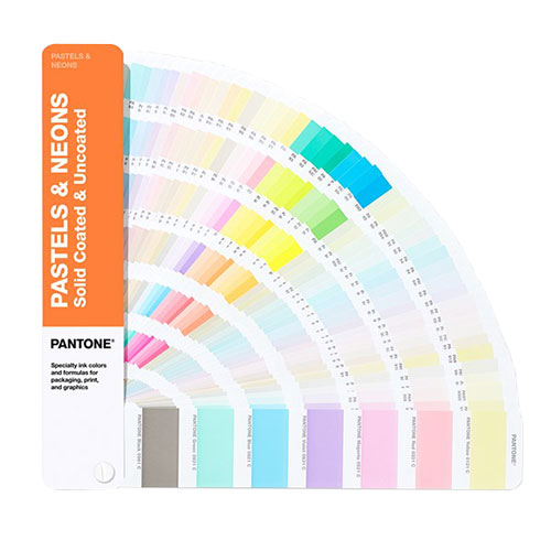 Pantone pastel & neons color samples
