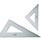 Professional Aluminium Metal Metric Set Square Triangle 21cm 45