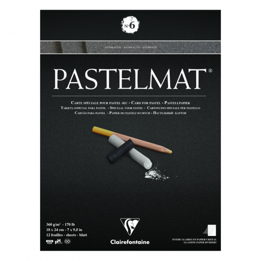 Block Clairefontaine pastelmat No. 6 360g 12 sheets