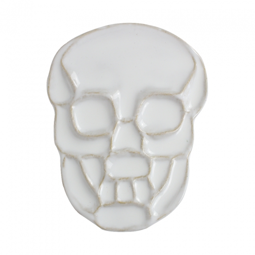 Renesans paleta porcelanowa 12x15,5cm czaszka
