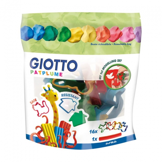 Giotto patplume modeling molds 16 pieces + roller