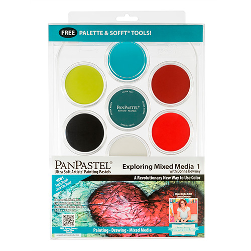 PanPastel exploring mixed media 1 set of 7 colors of dry pastels
