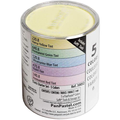 PanPastel tints starter set of 5 colors of dry pastels