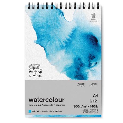 Blok Winsor & Newton watercolor cold pressed on a spiral 300g 12