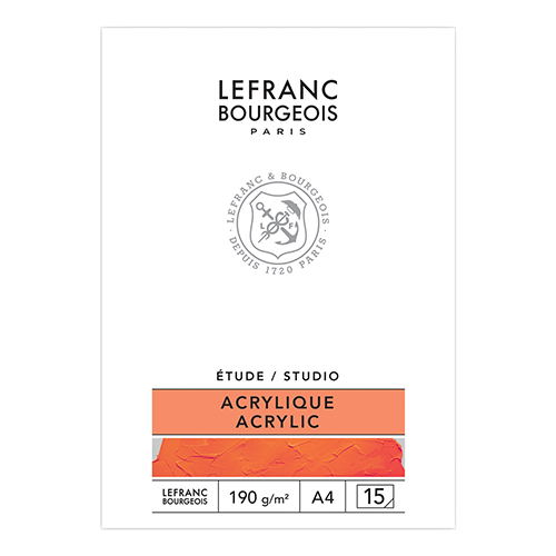 Blok Lefranc&Bourgeois studio do farb akrylowych 190g 15ark