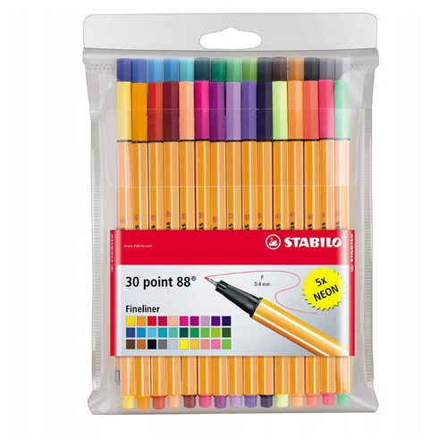 Stabilo point 88 set of 30 colors fineliners